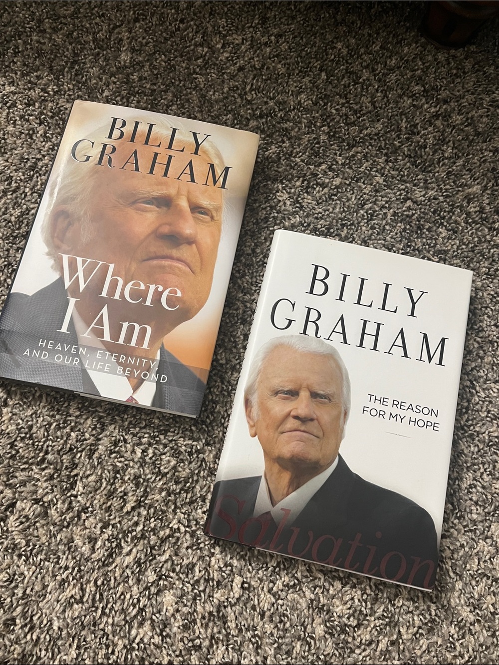 Billy Graham Books - 2 hardcover books. NEW